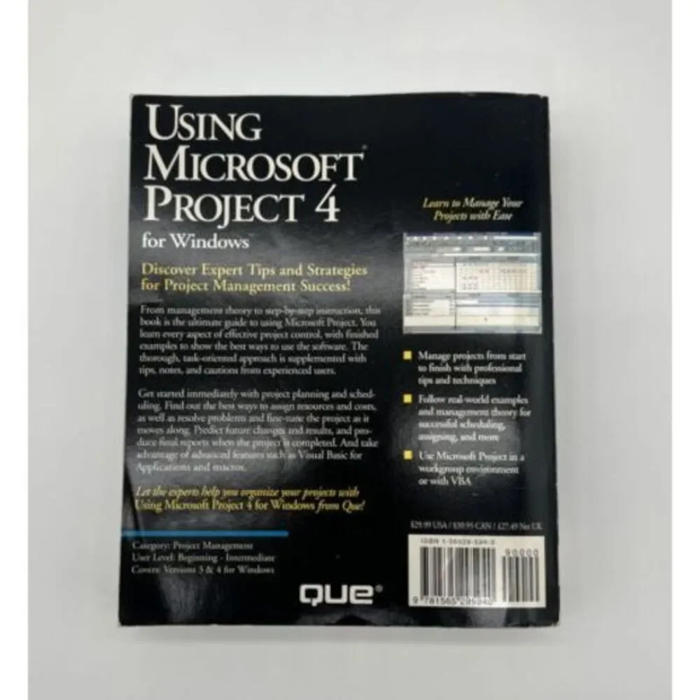 Using Microsoft Project 4 for Windows‎ by Tim Pyron (1994, Hardcover)